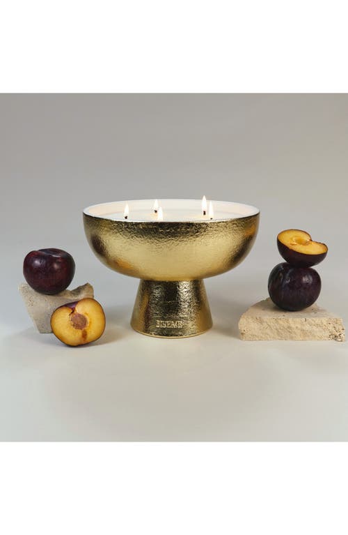 Blueme Joy Giant Ceramic Candle In Gold