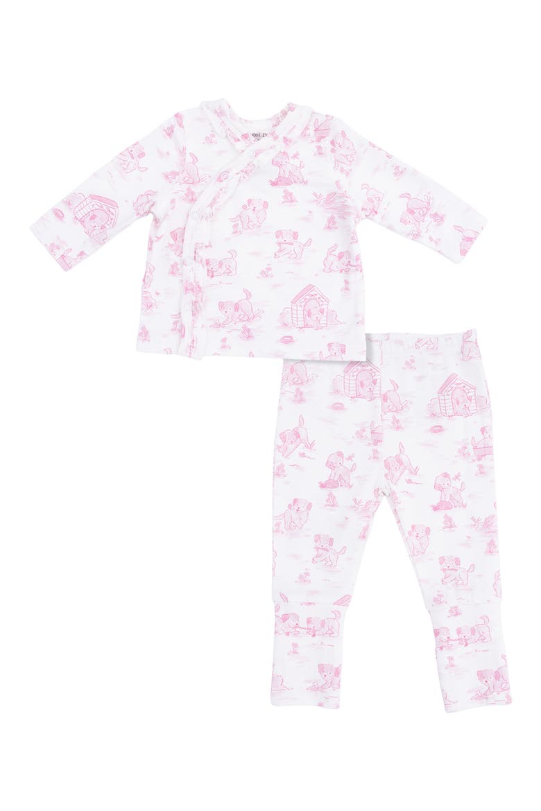 Puppy Take Me Home Top & Pants Set, Main, color, PINK IVORY