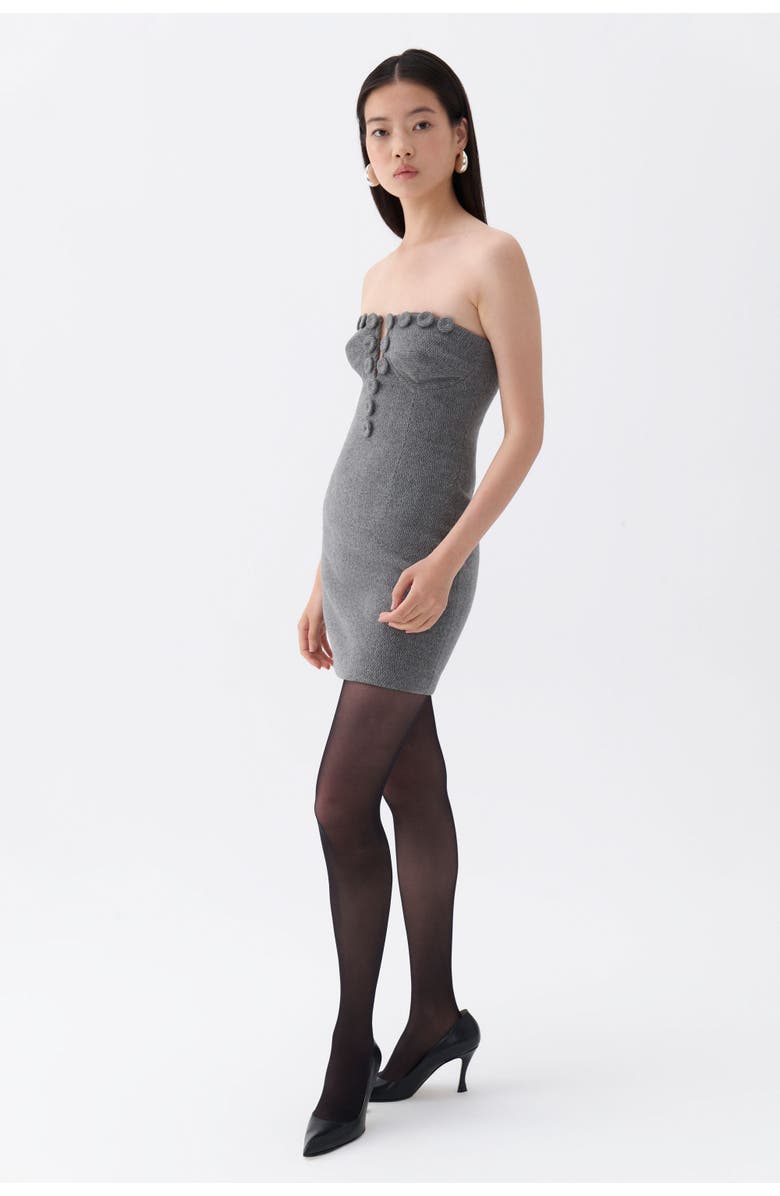 Nocturne Strapless Mini Dress, Alternate, color, 