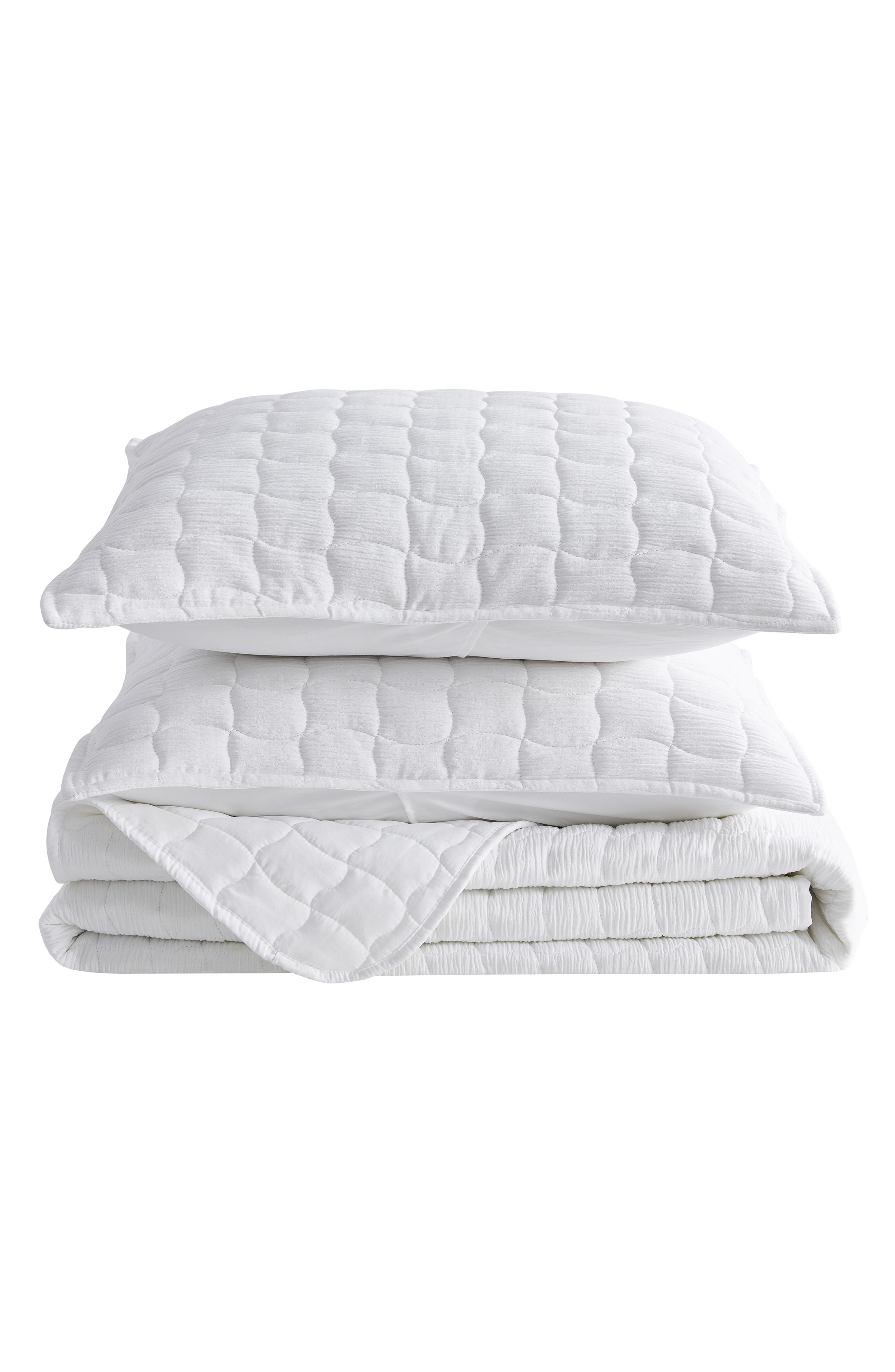 Woven & Weft Wave Stitched Quilt Set