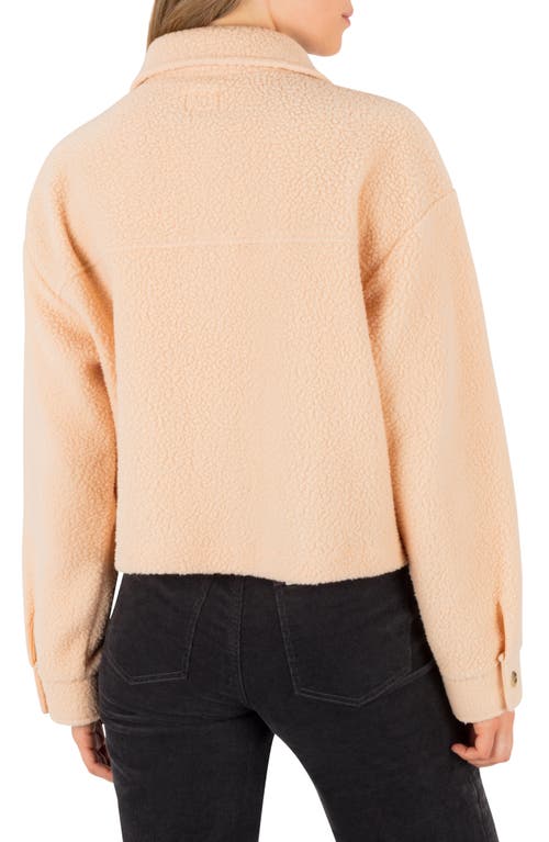 Hurley Pit Stop Polar Fleece Shirt Jacket In Neutral