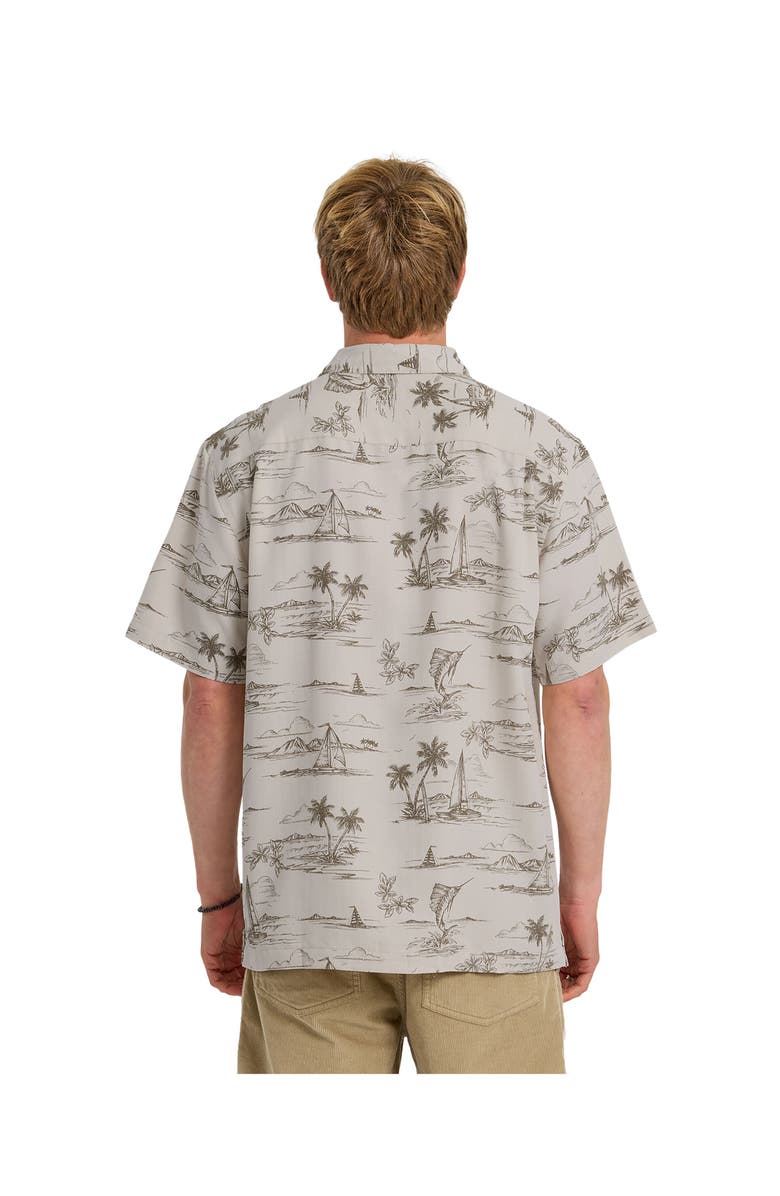 Quiksilver Waterman Sail Away WM SS Short Sleeve Shirt, Alternate, color, Moonbeam