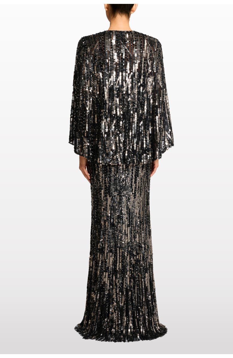 Jenny Packham Vulsa Sequin-Embellished Maxi Dress, Alternate, color, Liquorice