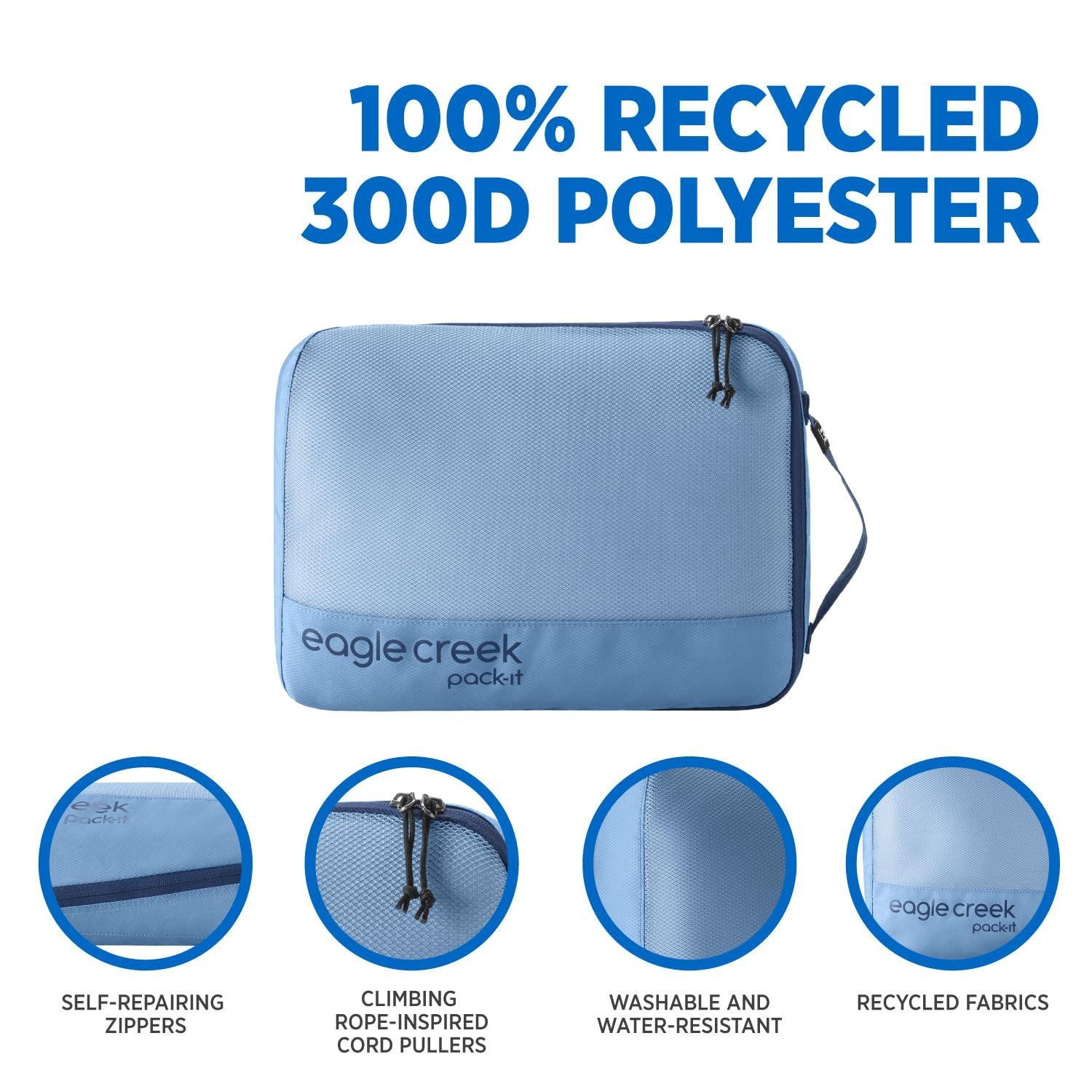 EAGLE CREEK Pack-It Reveal Medium Cube, Alternate, color, Blue Dawn