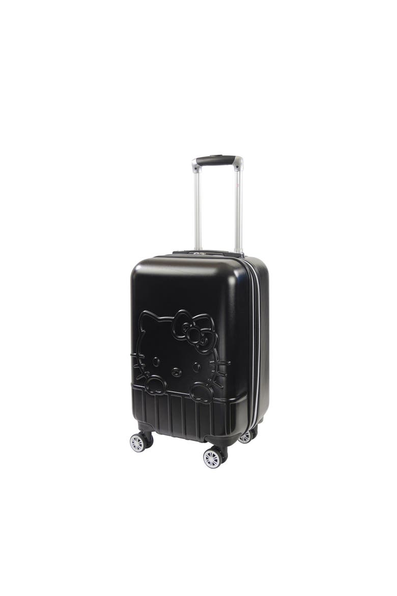 Hello Kitty 21" Hard-sided spinner rolling carryon Luggage, Main, color, Black