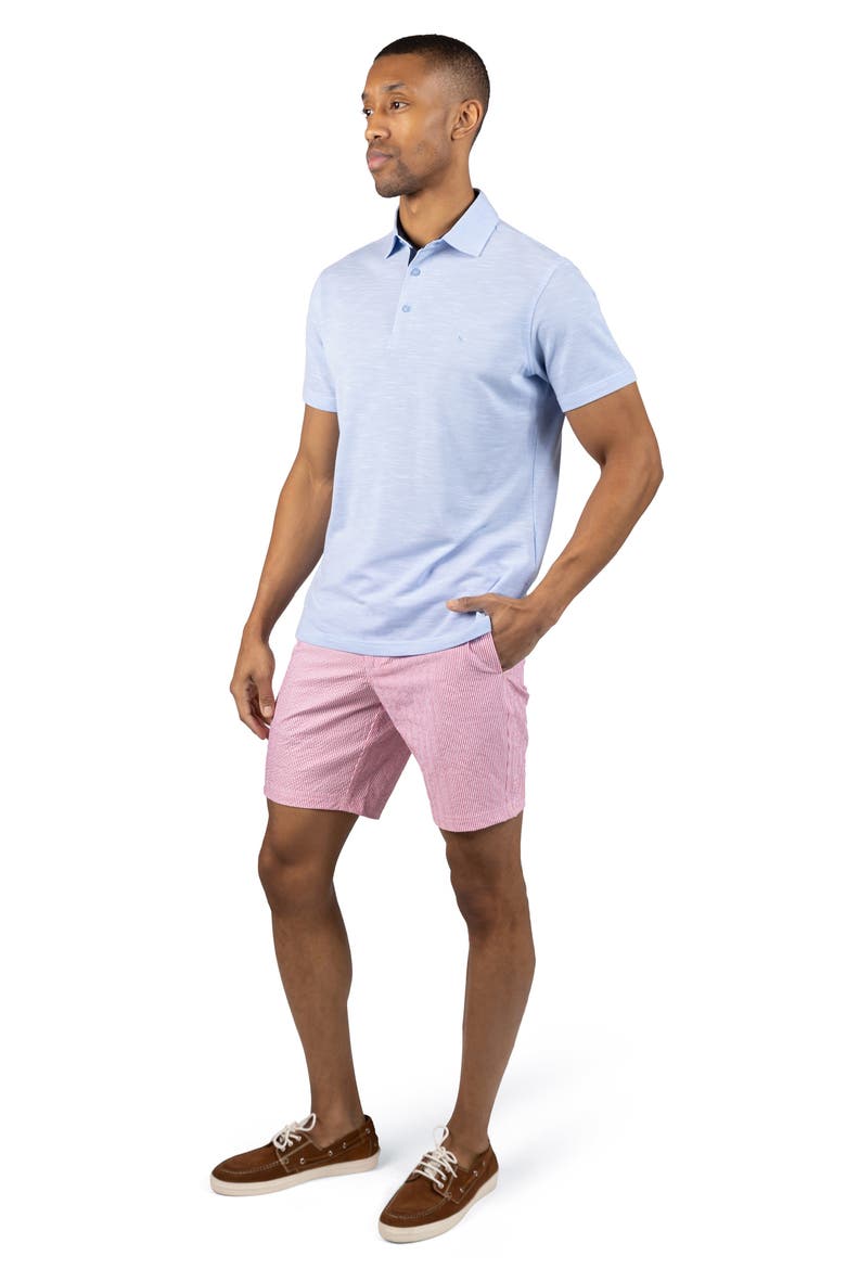 Stripe Seersucker Shorts, Alternate, color, SUNWASHED RED
