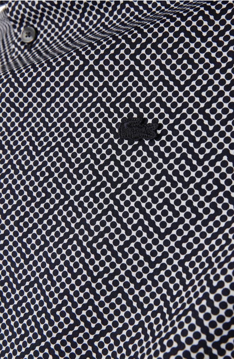 Lacoste Slim Fit Dot Button-Up Shirt, Alternate, color,