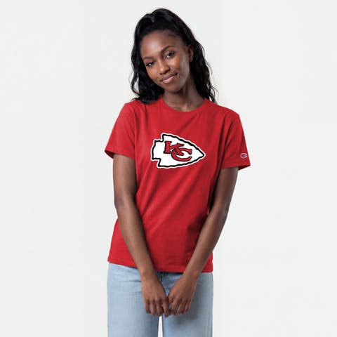 Women's Champion  Red Kansas City Chiefs Logo T-Shirt