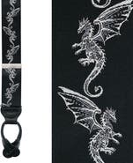 Trafalgar Guardian of Freedom  Dragon Silk Button End  Suspenders