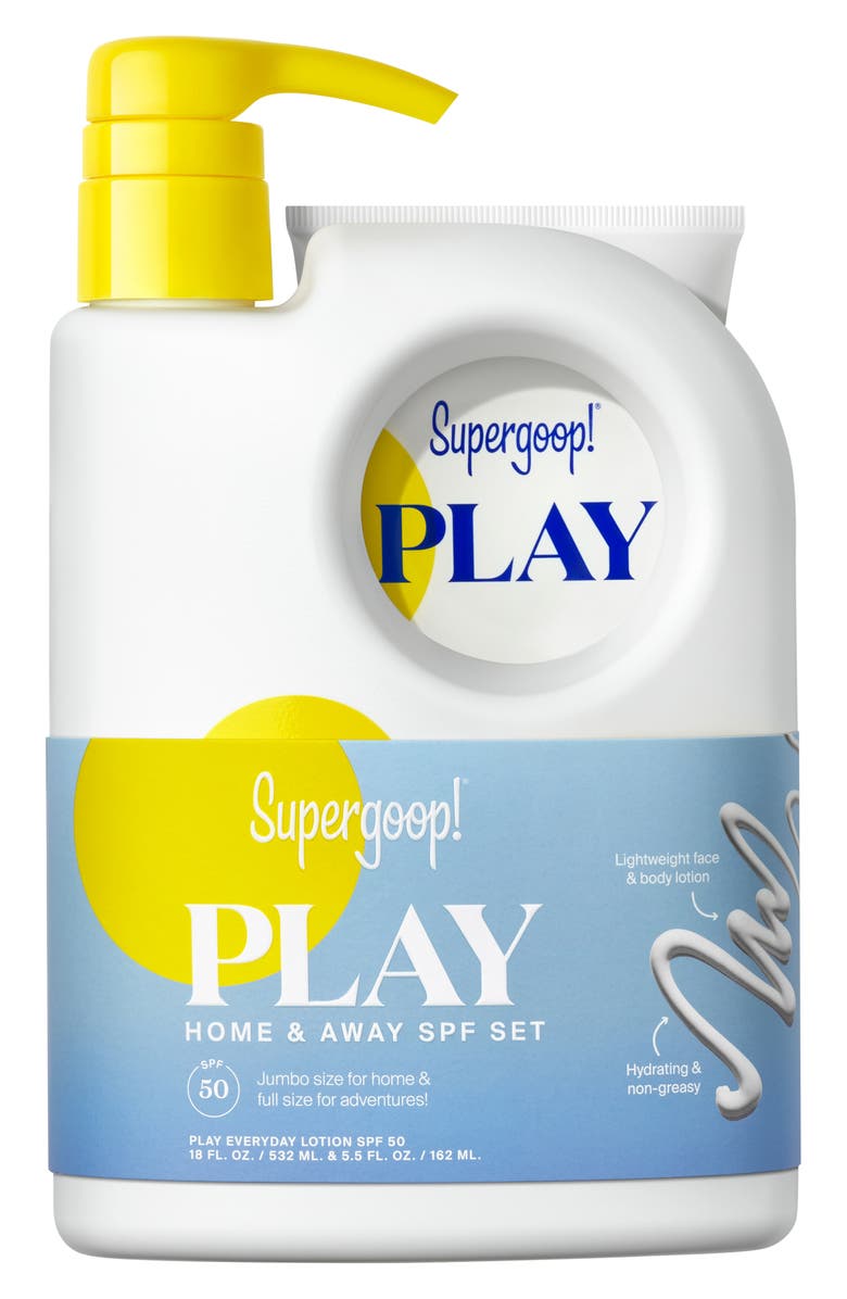 Supergoop!<sup>®</sup> Play Everyday Lotion SPF 50 Home & Away Sunscreen Set (Nordstrom Exclusive) $104 Value, Alternate, color,
