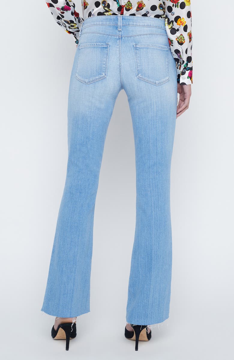 L'AGENCE Sneeki Raw Hem Straight Leg Jeans, Alternate, color, Bayview