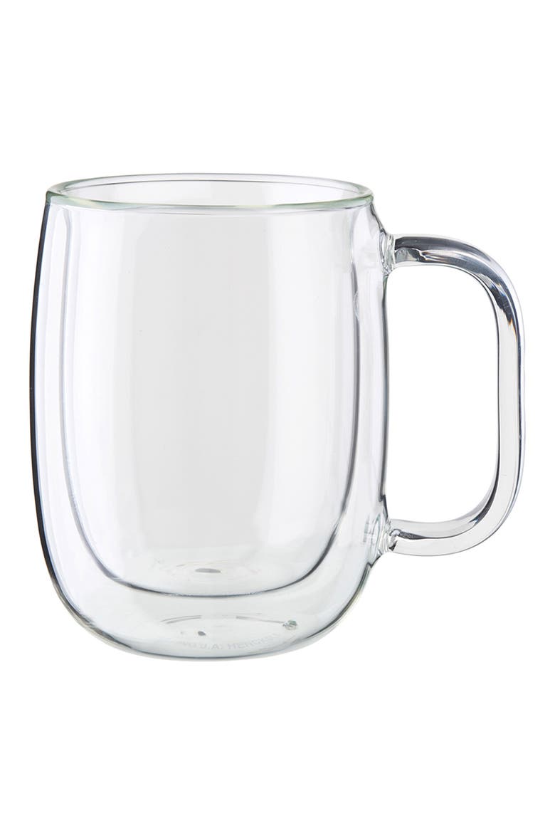 8-Pack 12-Ounce Coffee Glass Mug, Main, color, CLEAR