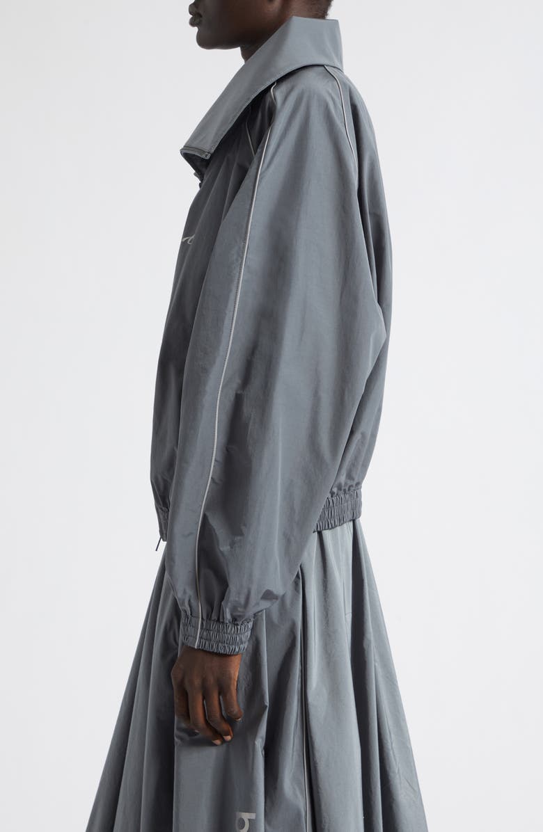Balenciaga Techno Cotton & Nylon Jacket, Alternate, color, Lead