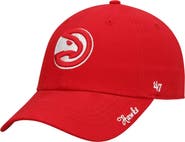 '47 Women's '47 Red Atlanta Hawks Miata Clean Up Logo Adjustable Hat