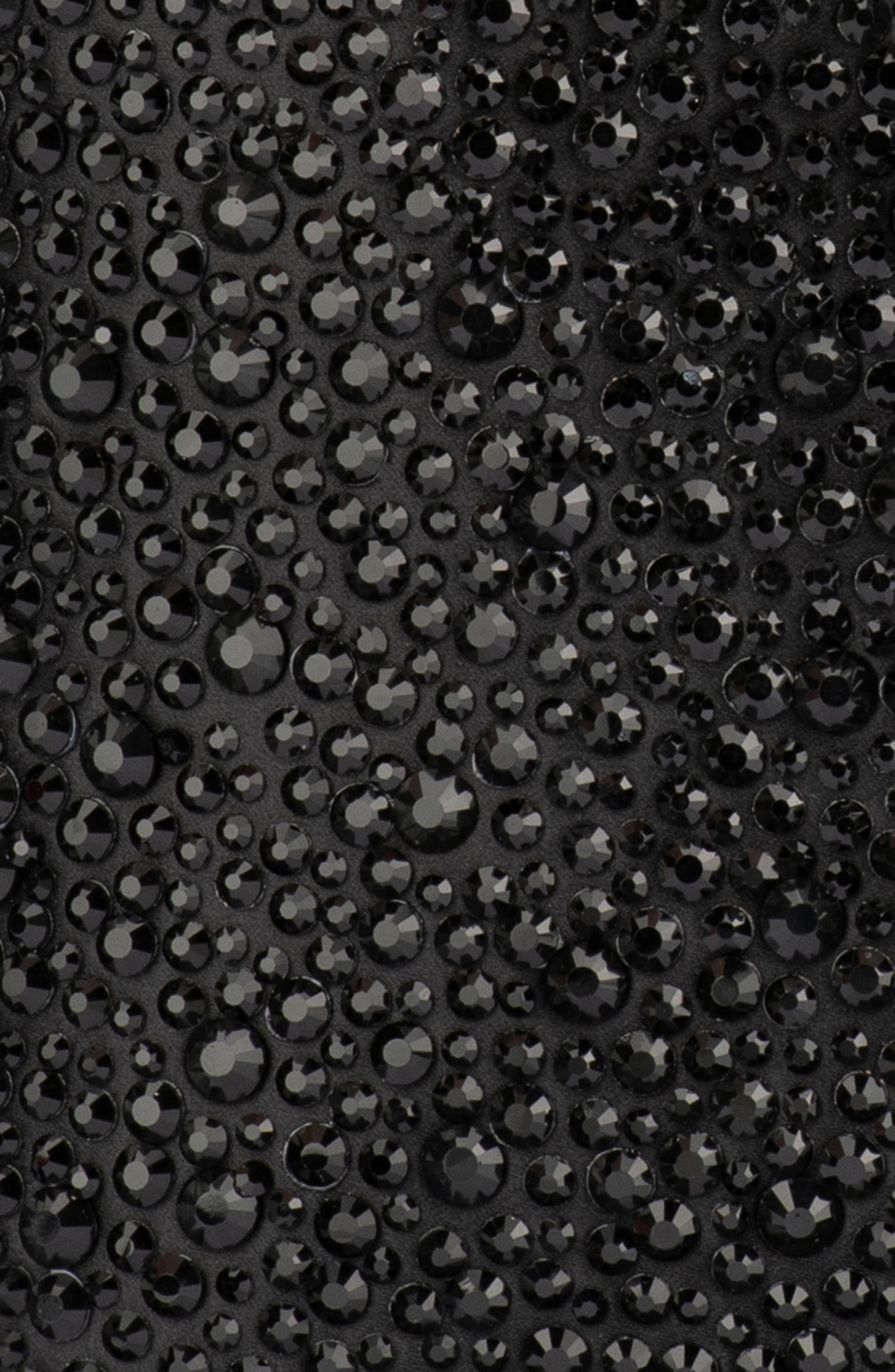 Olga Berg Daniel Hotfix Top Handle Bag, Alternate, color, Black