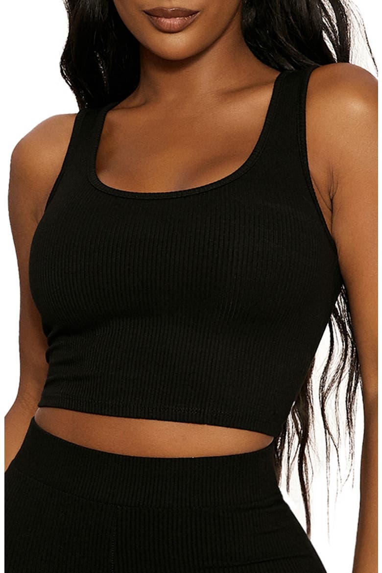 Ribbed Tank, Main, color, BLACK