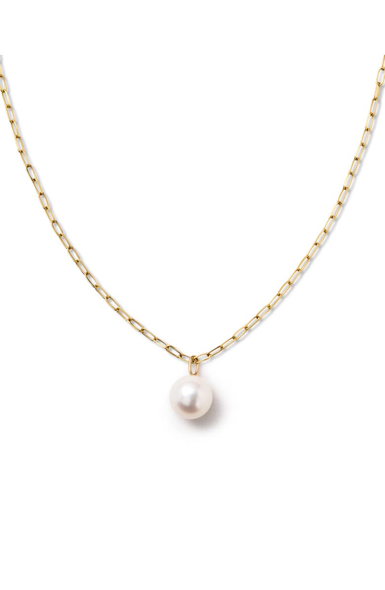 Ana Luisa Gold Pendant - Gold Round Pearl Necklace, Main, color,