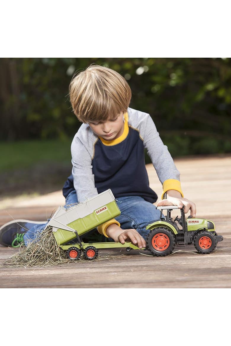 Claas Toy Tractor With Trailer, Alternate, color, Multicolored