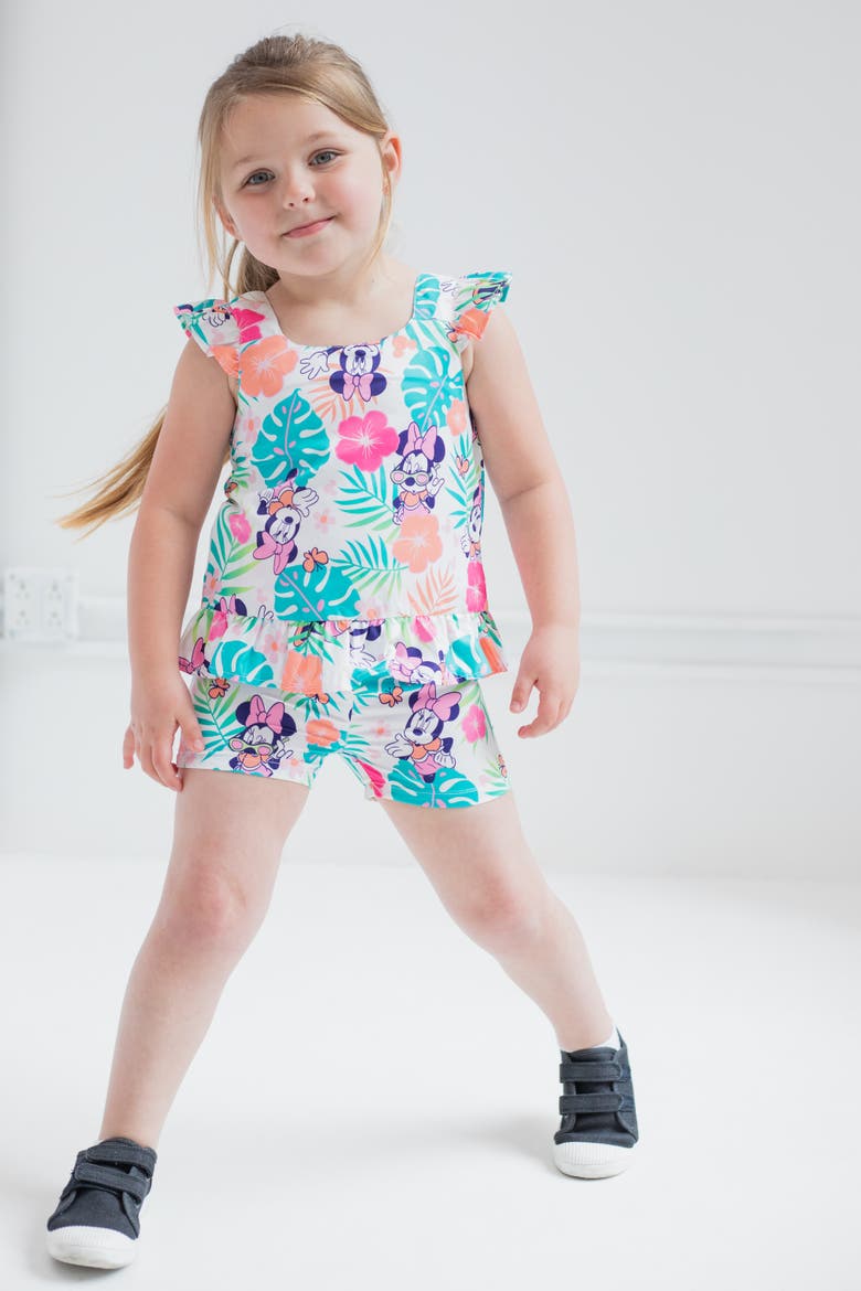Minnie Mouse 2-Piece Sleeveless Tank Top and Shorts Set, Alternate, color, Minnie Mouse Pink