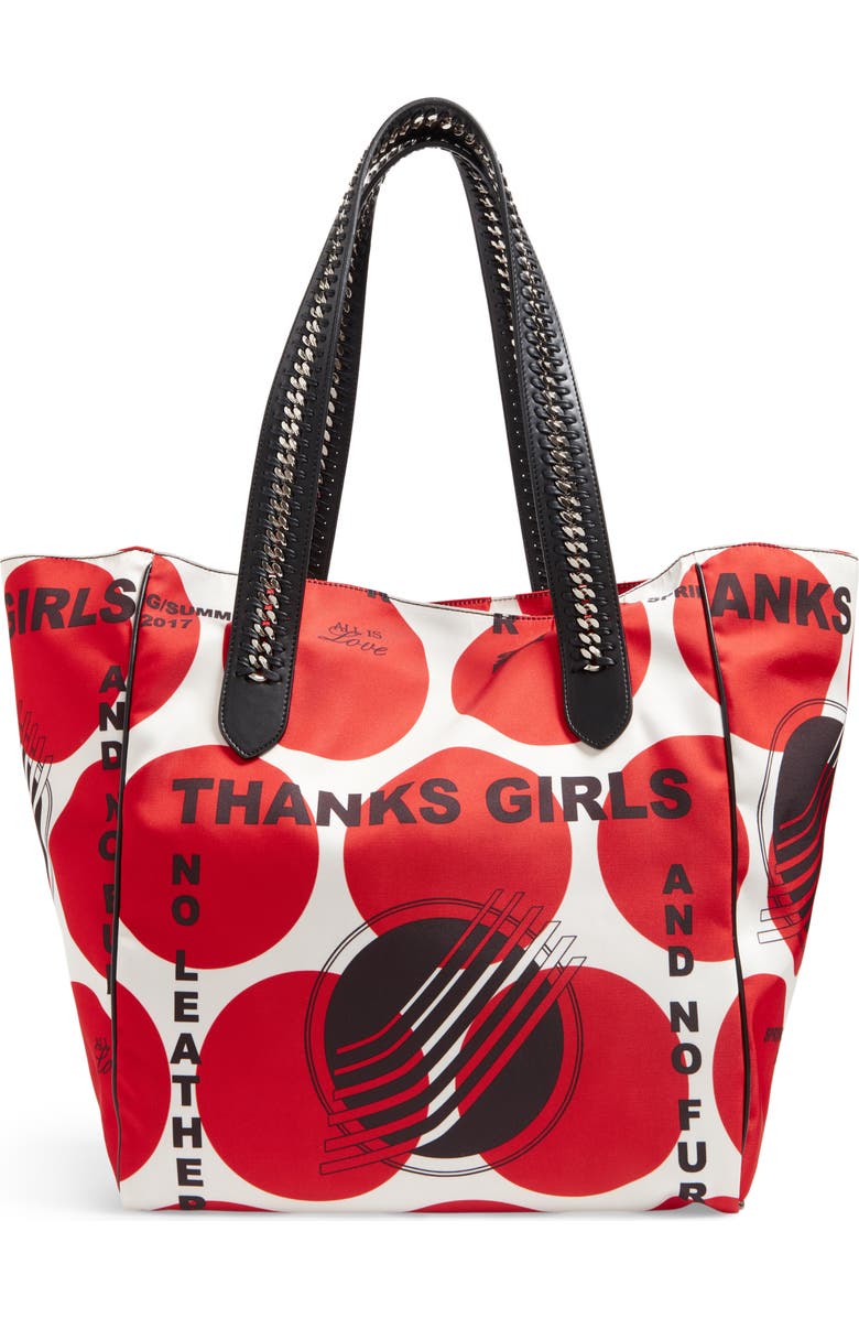 Stella McCartney Thanks Girls Nylon Tote, Alternate, color,