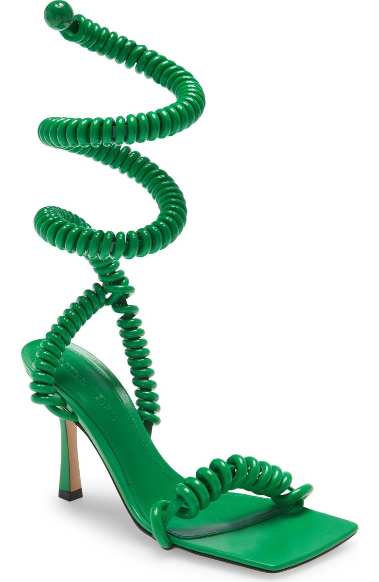 Bottega Veneta Cord Ankle Wrap Sandal, Main, color,