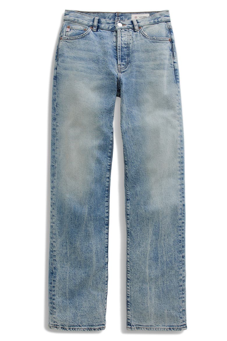 Sydney High Waist Relaxed Straight Leg Jeans, Alternate, color, 17 YEARS FORLORN
