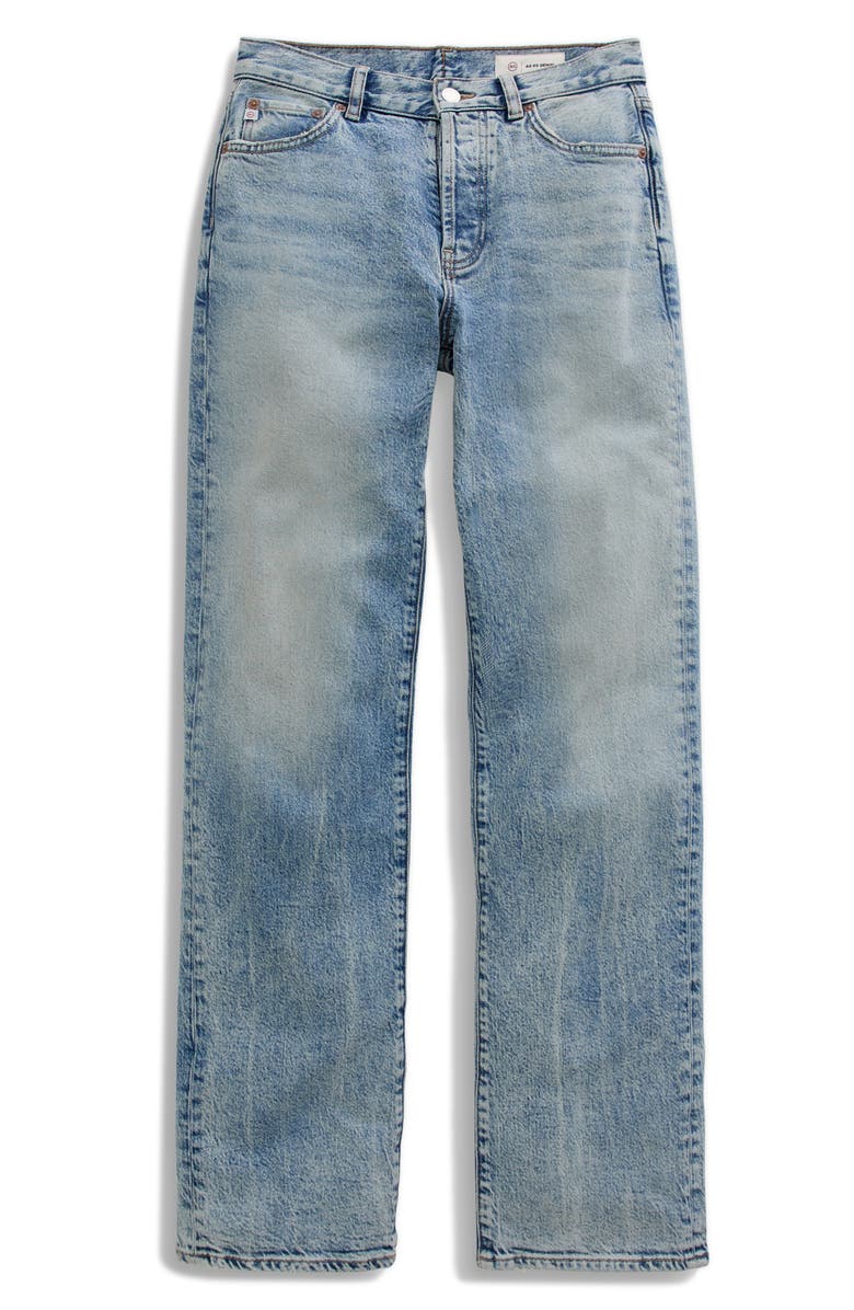 AG Sydney High Waist Relaxed Straight Leg Jeans, Alternate, color, 17 Years Forlorn