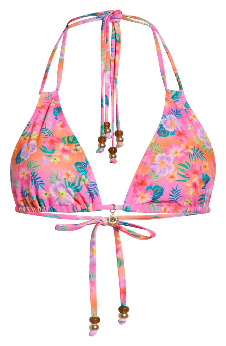 Kulani Kinis Halter Bikini Top, Alternate, color, Summer Glow