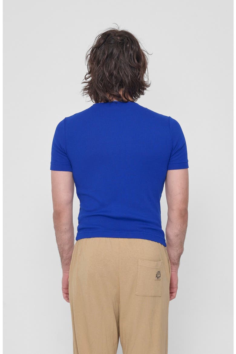Rib Short Sleeve, Alternate, color, Lapis