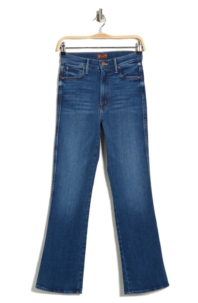 MOTHER The Mid Rise Smokin Double Flood Flare Jeans, Alternate, color, 