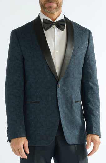Floral Jacquard Evening Jacket