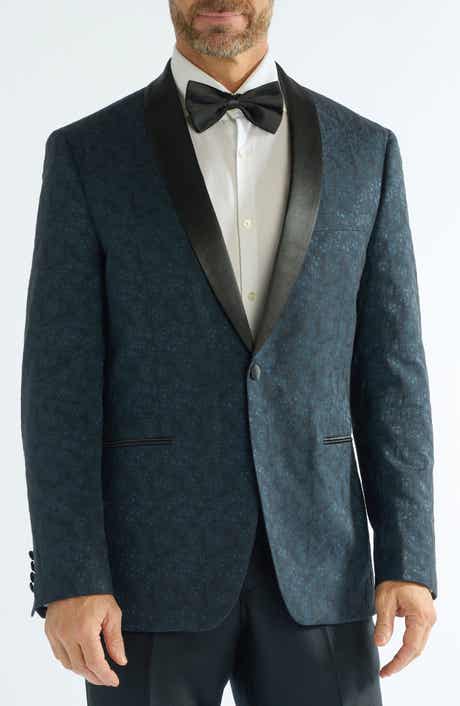 SAVILE ROW CO Floral Jacquard Evening Jacket