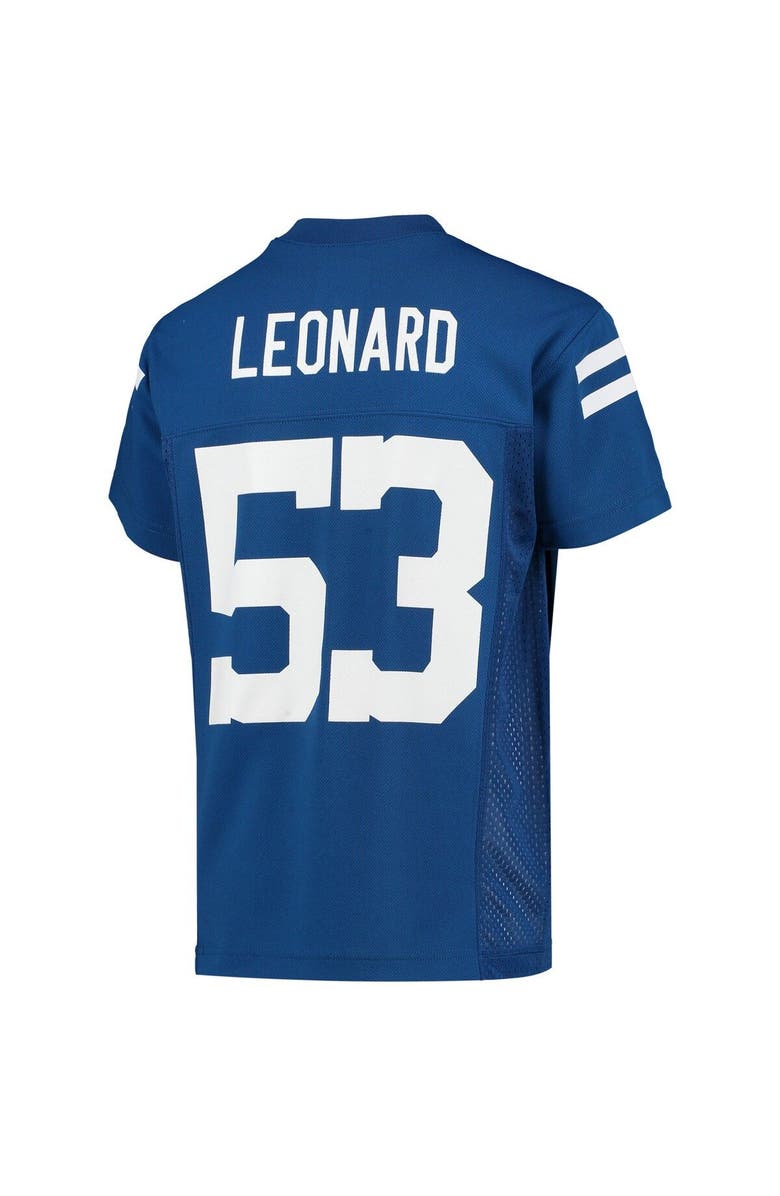 Outerstuff Youth Shaquille Leonard Royal Indianapolis Colts Replica Player Jersey, Alternate, color, 
