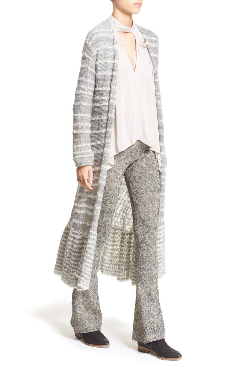 Free People 'Smile Like You' Open Front Long Cardigan, Alternate, color, 