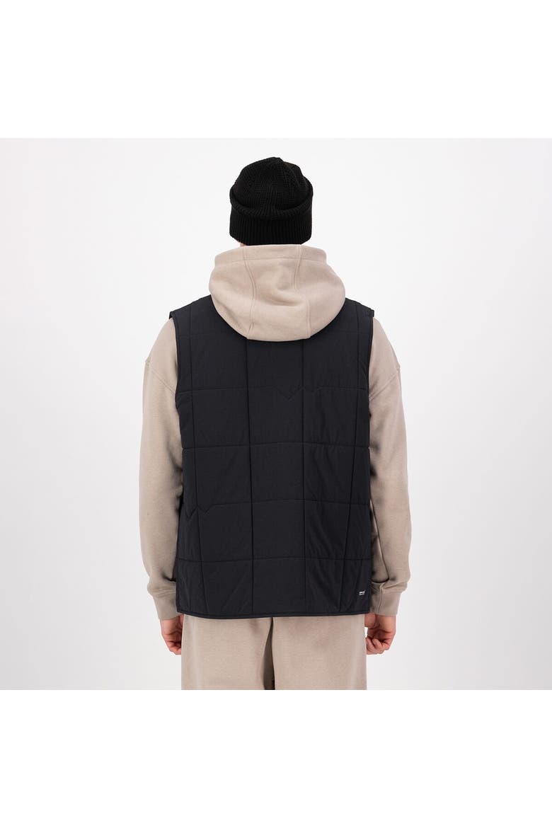 Stacker Merino Insulated Vest, Alternate, color, Black/Basil
