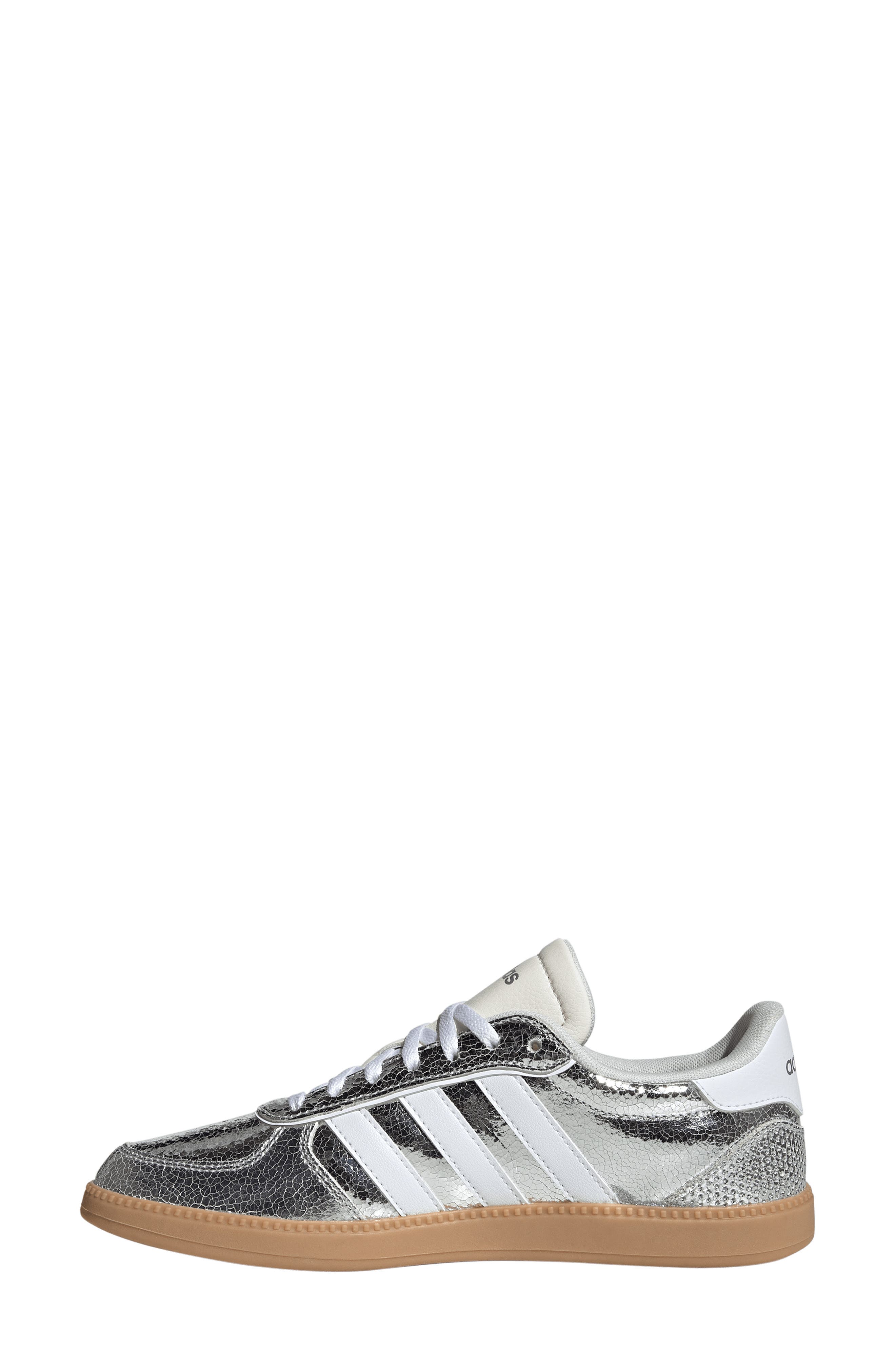 adidas Breaknet Sleek Sneaker, Alternate, color, Silver/ White/ Gum