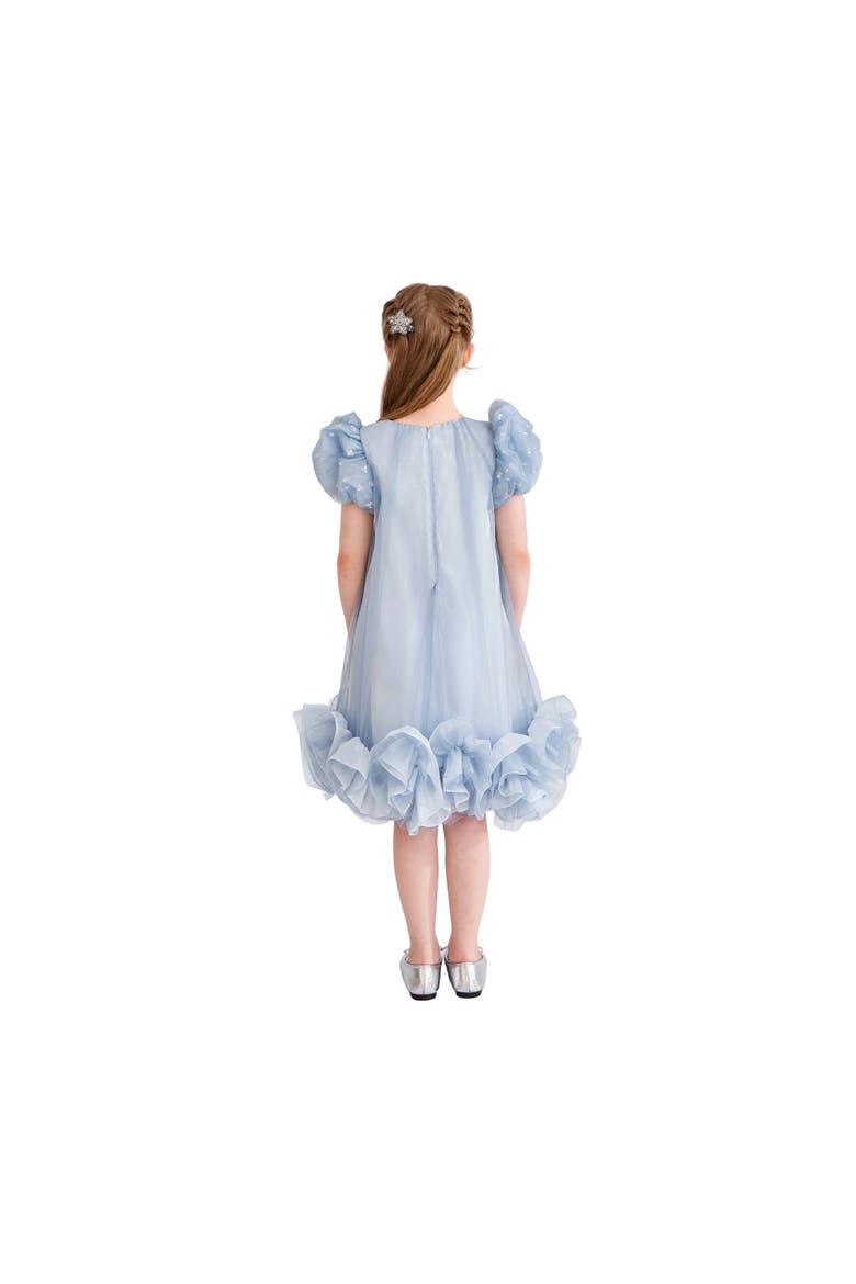 Thalina Ruffle Dress, Alternate, color, Blue