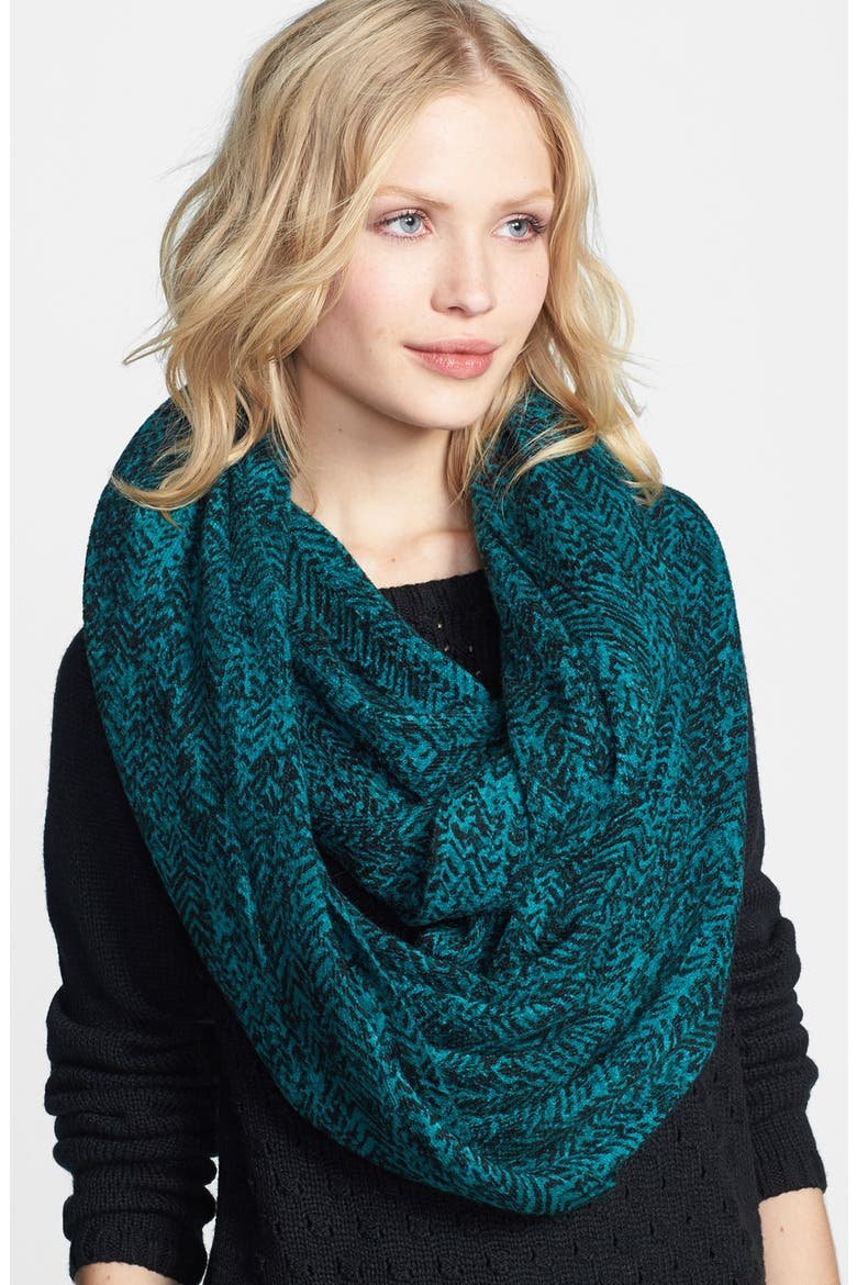 'Rochelle' Oversized Infinity Scarf, Main, color, BLUE COMBO