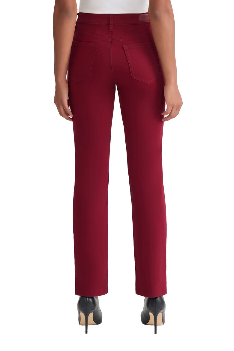 Lexington Straight Leg Pants, Alternate, color, BORDEAUX