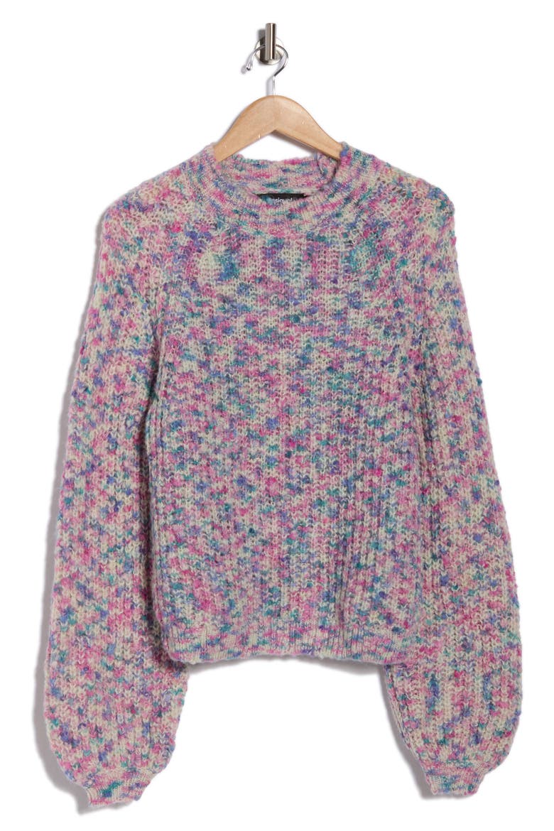 Flat Thin Gauge Knit Sweater, Alternate, color, PURPLE