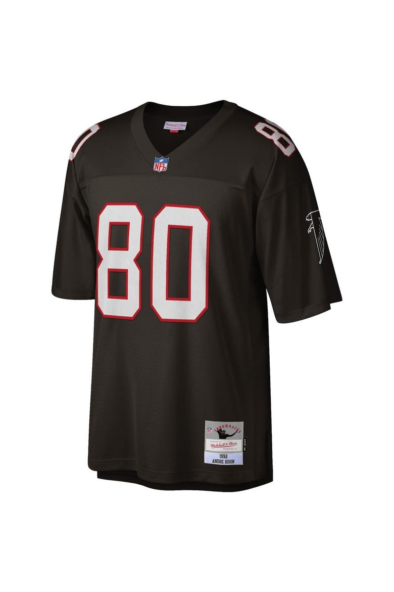 Men's Mitchell & Ness Andre Rison Black Atlanta Falcons Legacy Replica Jersey, Alternate, color, Black