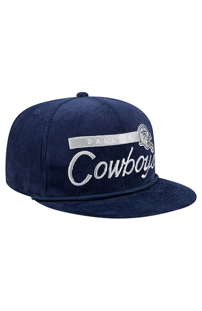 New Era Men's New Era Navy Dallas Cowboys Cord Rope 9FIFTY Snapback Hat, Alternate, color, Navy