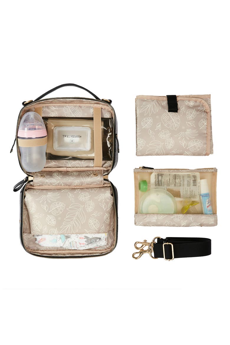 Luxe Water Resistant Diaper Clutch, Alternate, color, BLACK
