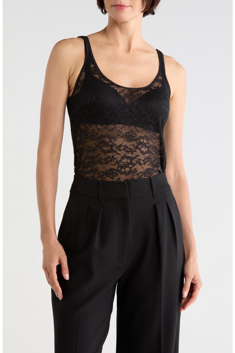 Vinka Lace Tank, Main, color, BLACK