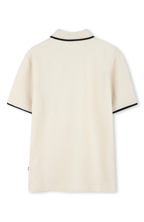 Bosswear Short-sleeve Logo-detail Polo Shirt In Neutral