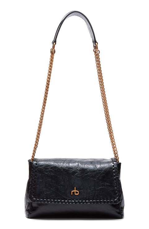 Small Chelsea Flap Leather Convertible Shoulder Bag
