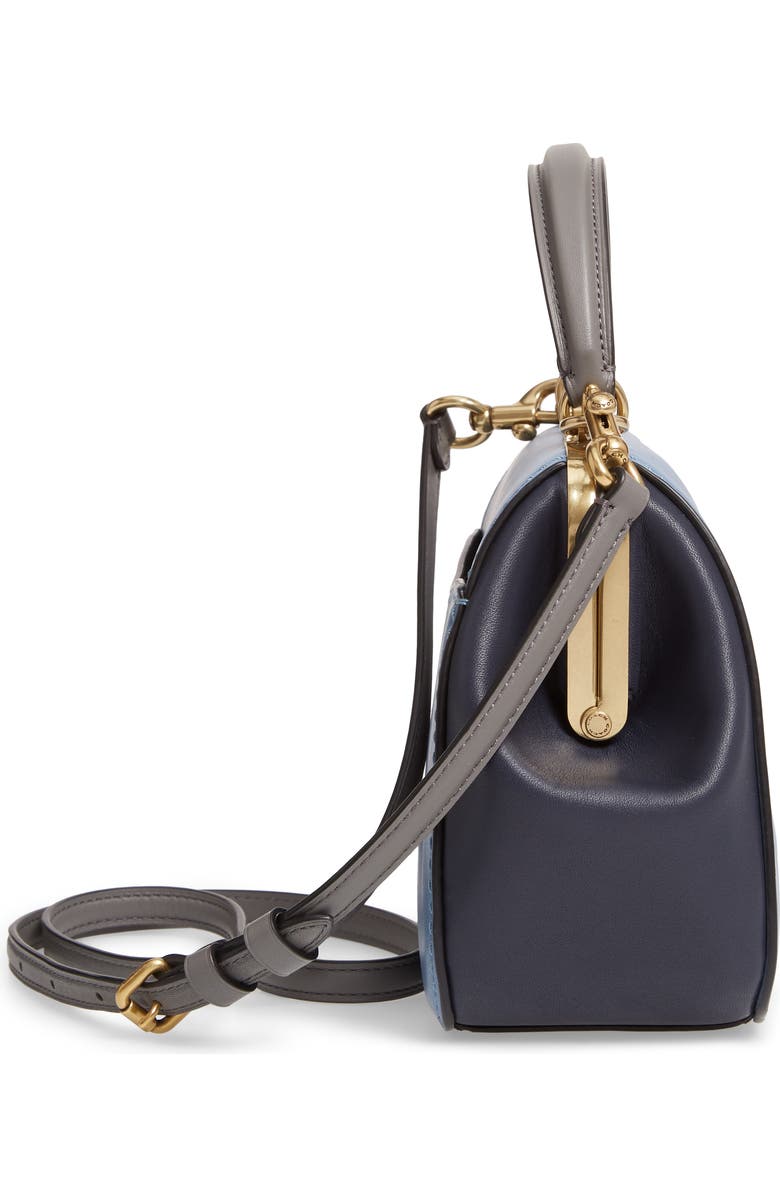 COACH Frame 23 Colorblock Leather Shoulder Bag, Alternate, color,