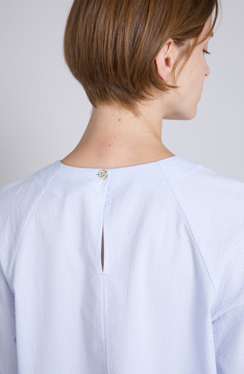 MM by Max Mara Ridente Cotton Top, Alternate, color, Sky Blue