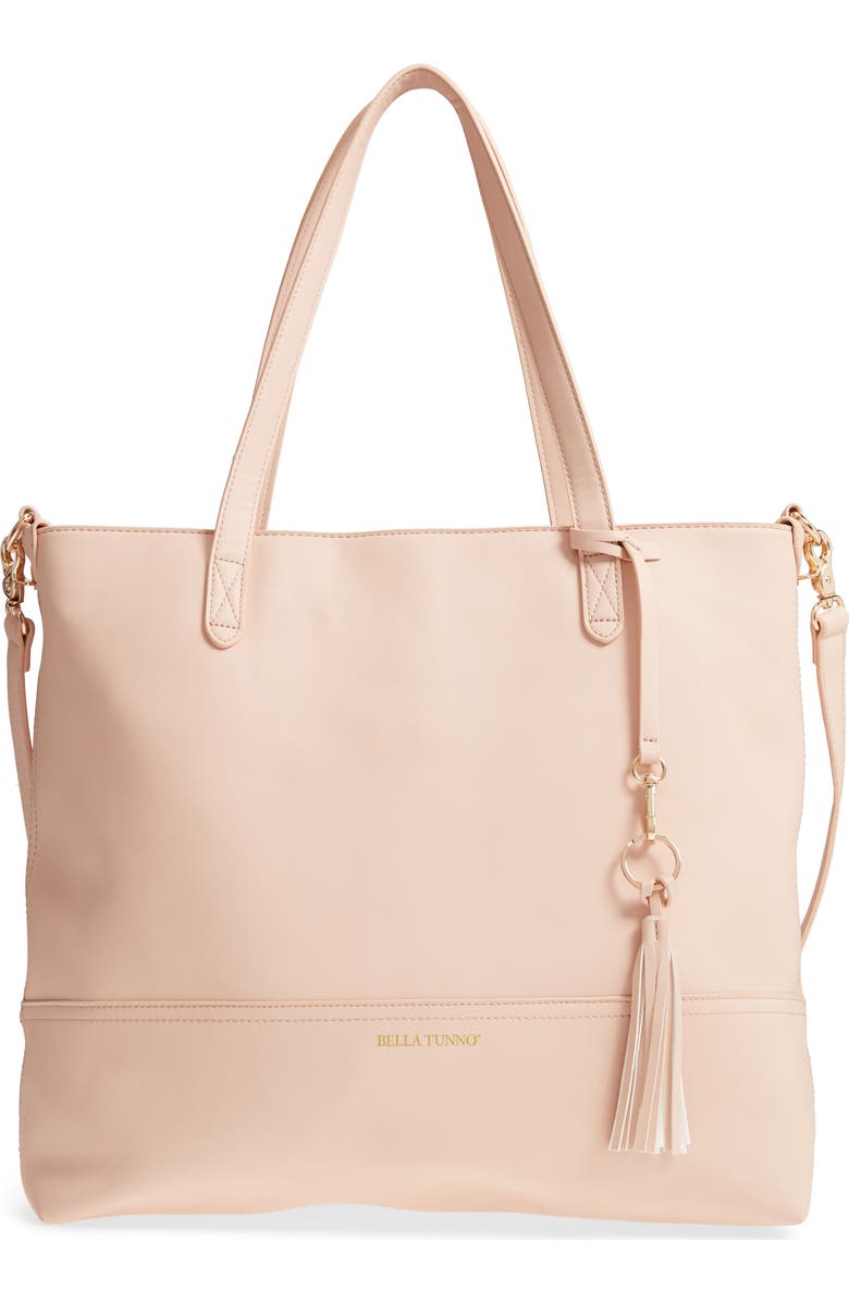 Bella Tunno Boss Faux Leather Diaper Bag & Clutch, Main, color,