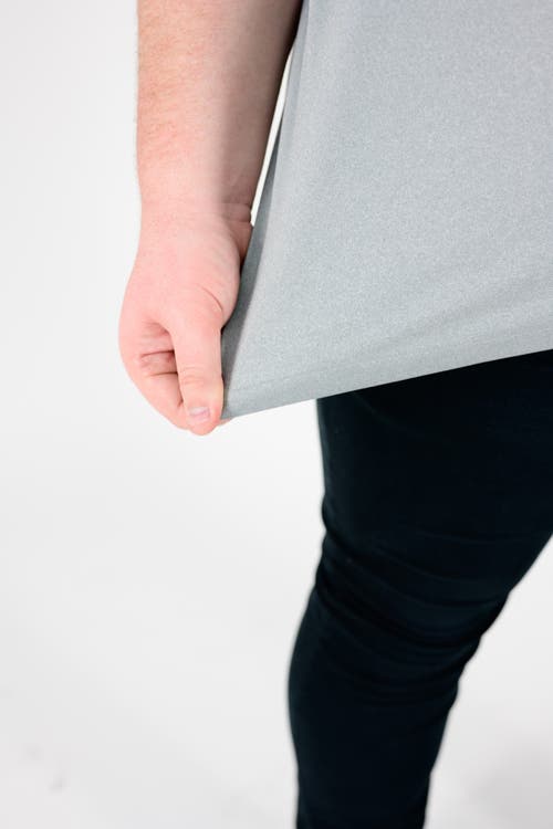 Regent Row Big And Tall Commuter Shirt Tech Polo In Heather Grey